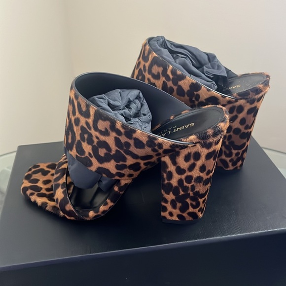 Authentic Saint Laurent
 Mule Sandal Pony Spots Size 39.5 - Picture 4 of 6